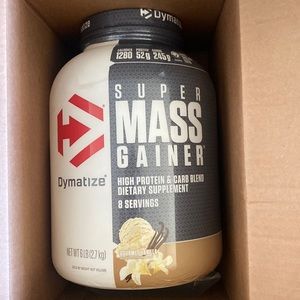 Dymatize super mass gainer protein vanilla powder never opened
